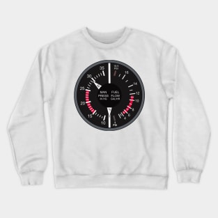 Speedometer aircraft Crewneck Sweatshirt